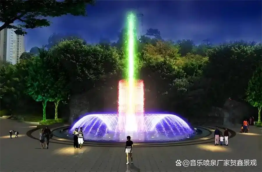 音乐喷泉施工设计_喷泉资料库:_旱地喷泉技术