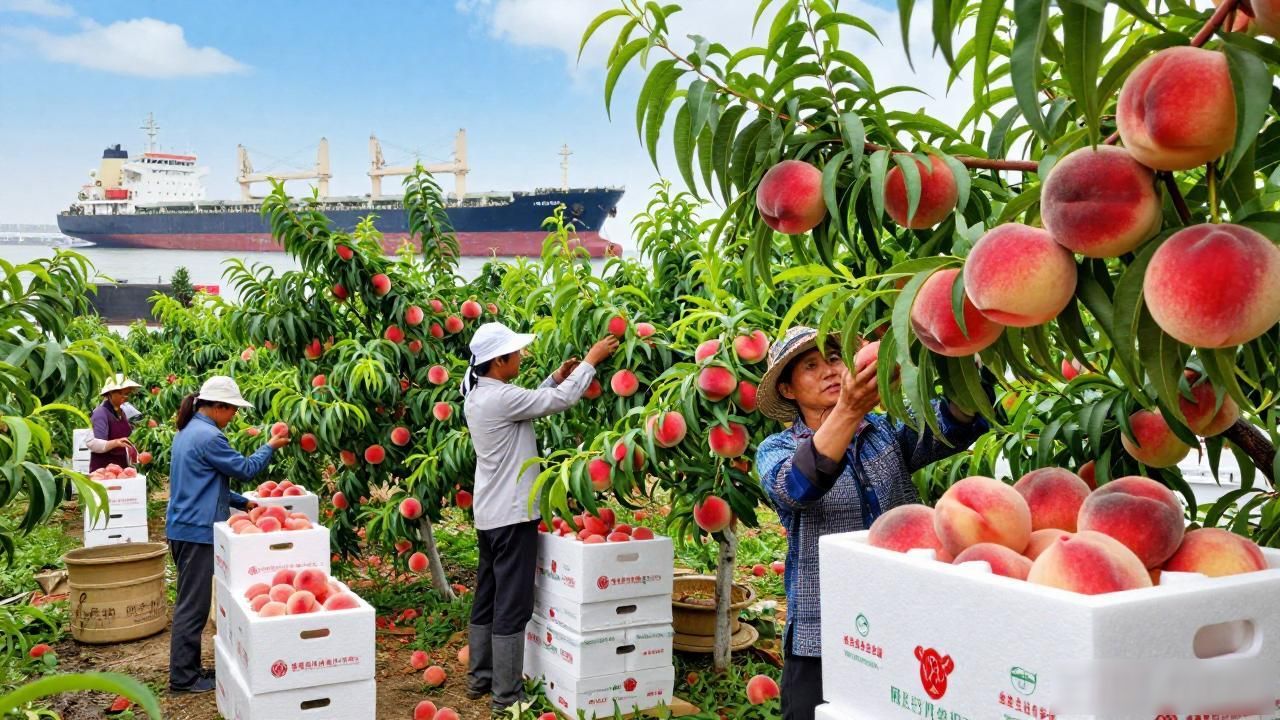 蜜桃产区的一二三产品_什川镇蜜桃种植加工销售全链条_皋兰县什川镇蜜桃产业升级